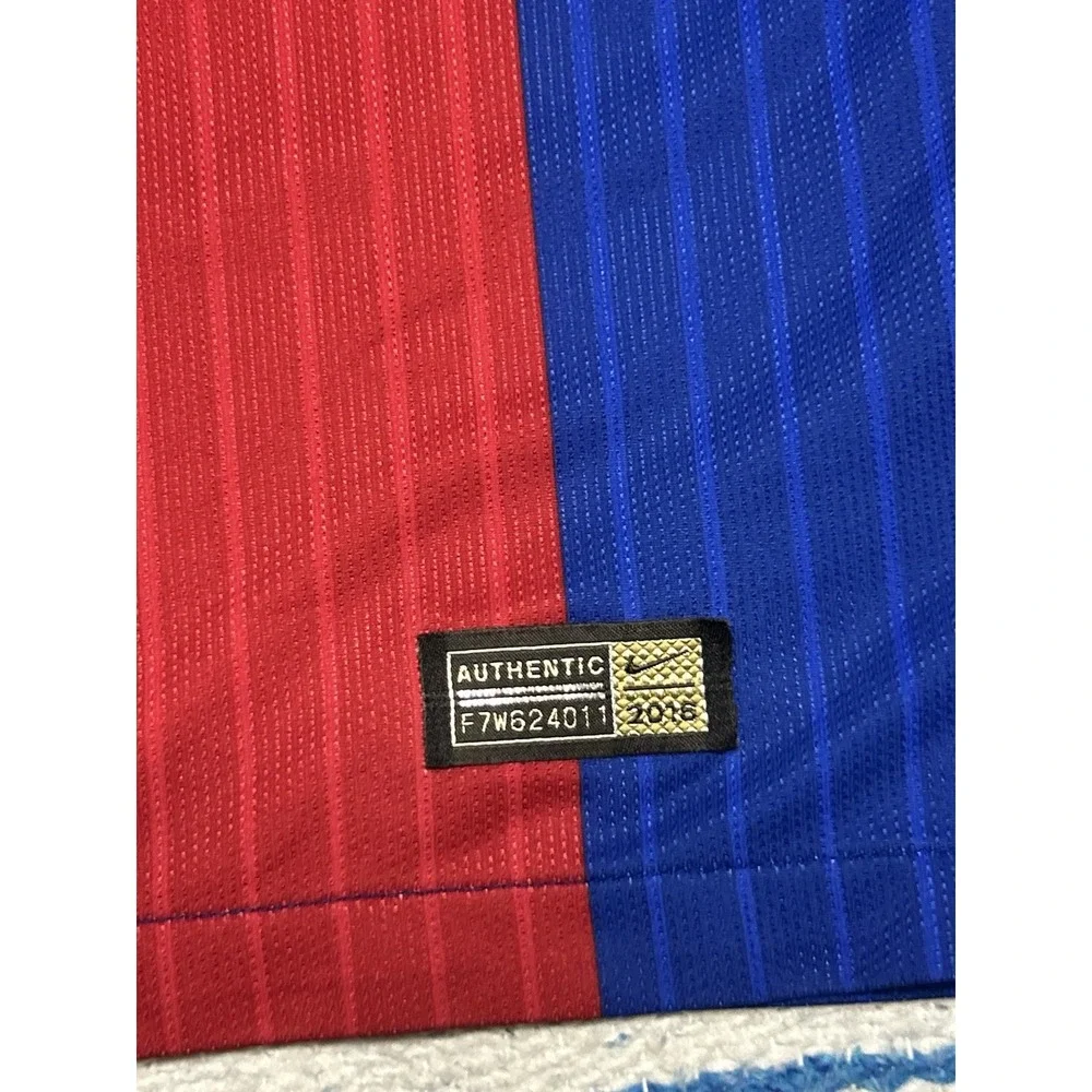 Nike FC Barcelona 2016/17 Messi 10 Aeroswift Authentic Soccer Jersey Medium